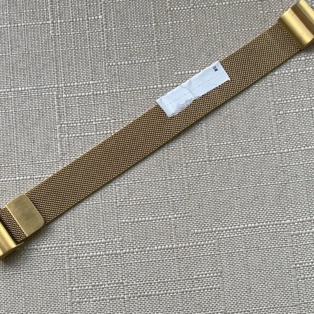 Replacement band for fitbit charge 2 Gold Tone Mesh Metal Strap Band New